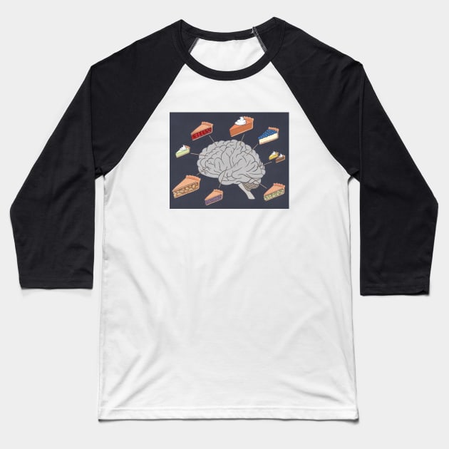 Pie Chart Baseball T-Shirt by RoseOfCorn